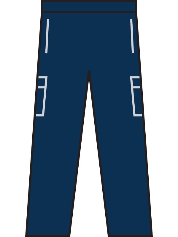 Men's lightweight multipocket trousers Navy
