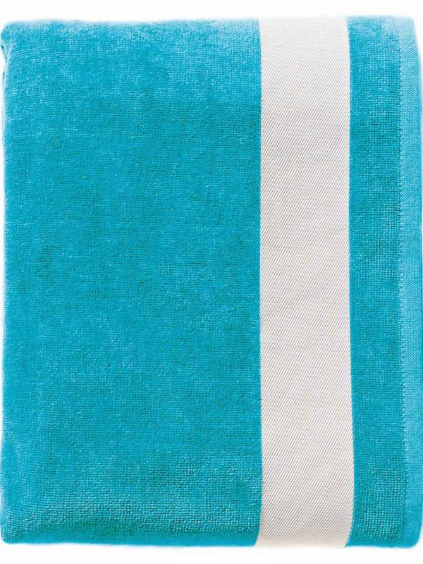 Turquoise Blue/White Towels