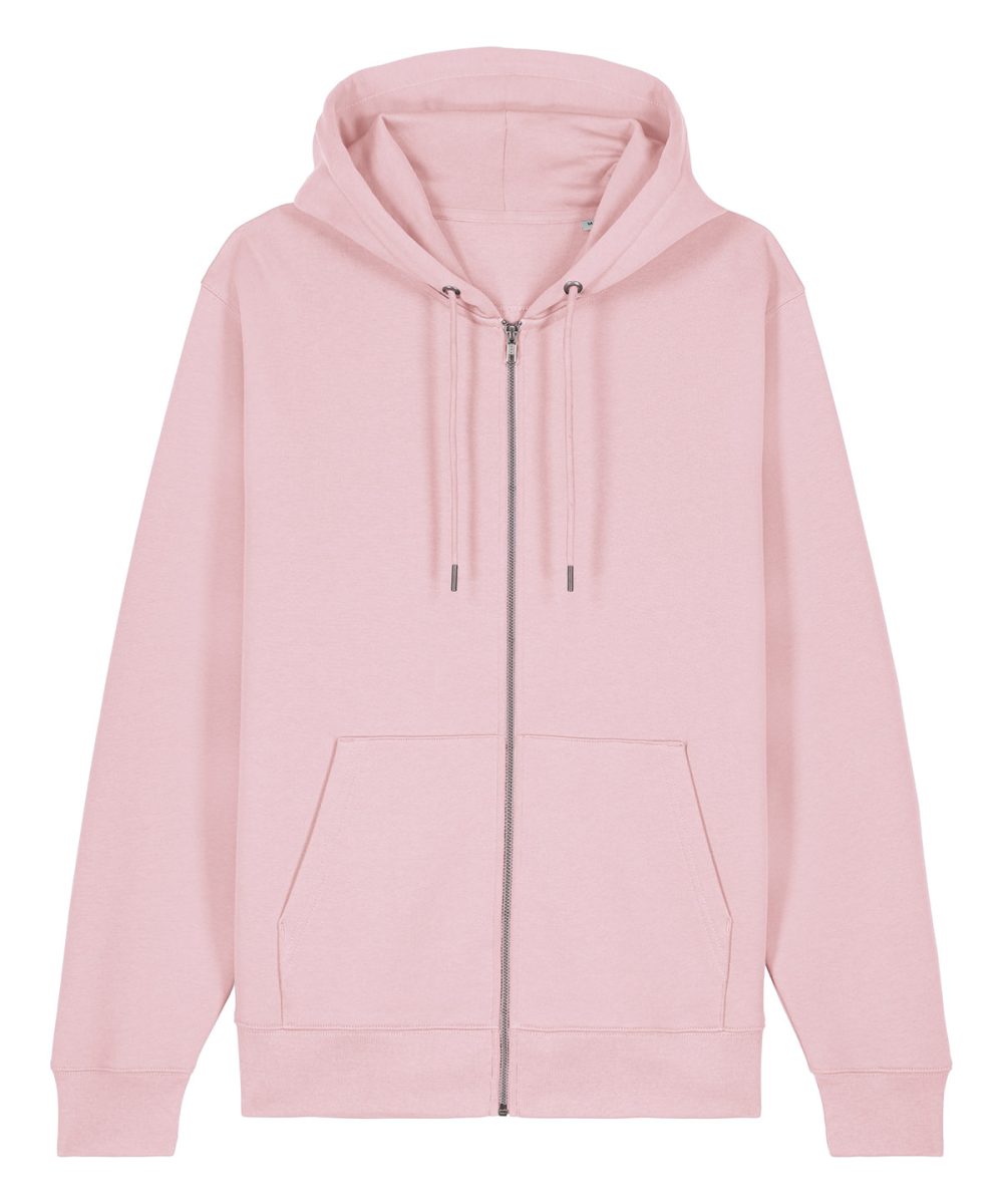 Cotton Pink Unisex Cultivator 2.0 iconic zip-thru hoodie sweatshirt (STSU179)