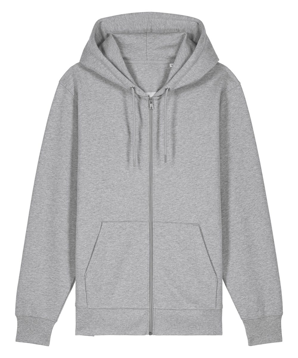 Heather Grey* Unisex Cultivator 2.0 iconic zip-thru hoodie sweatshirt (STSU179)