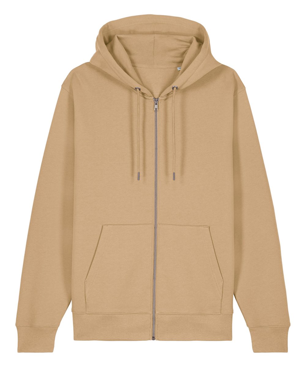 Latte Unisex Cultivator 2.0 iconic zip-thru hoodie sweatshirt (STSU179)