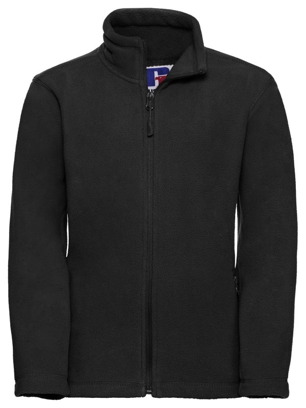 Black Kids full-zip outdoor fleece