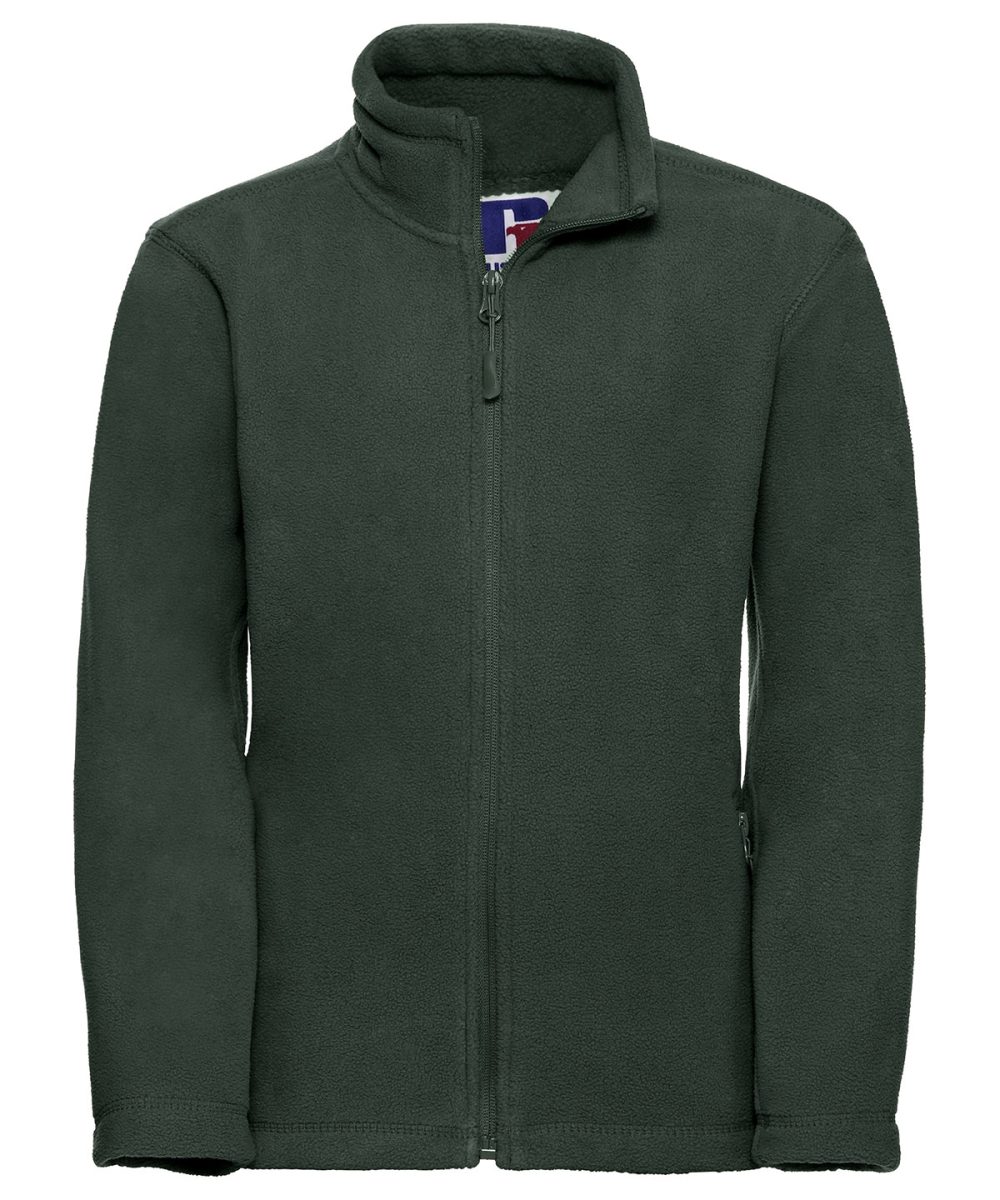 Bottle Green Kids full-zip outdoor fleece