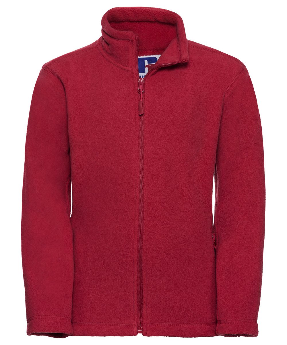 Classic Red Kids full-zip outdoor fleece