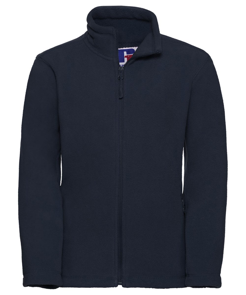 French Navy Kids full-zip outdoor fleece