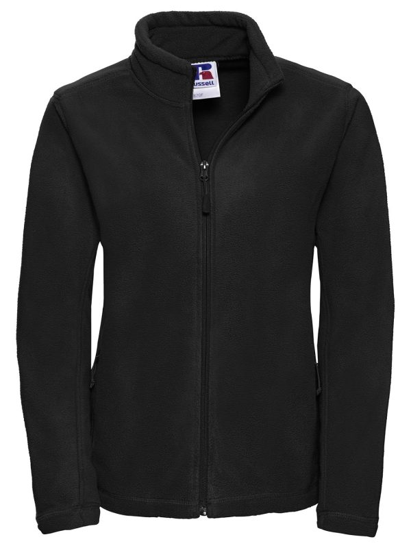 Black Women's full-zip outdoor fleece