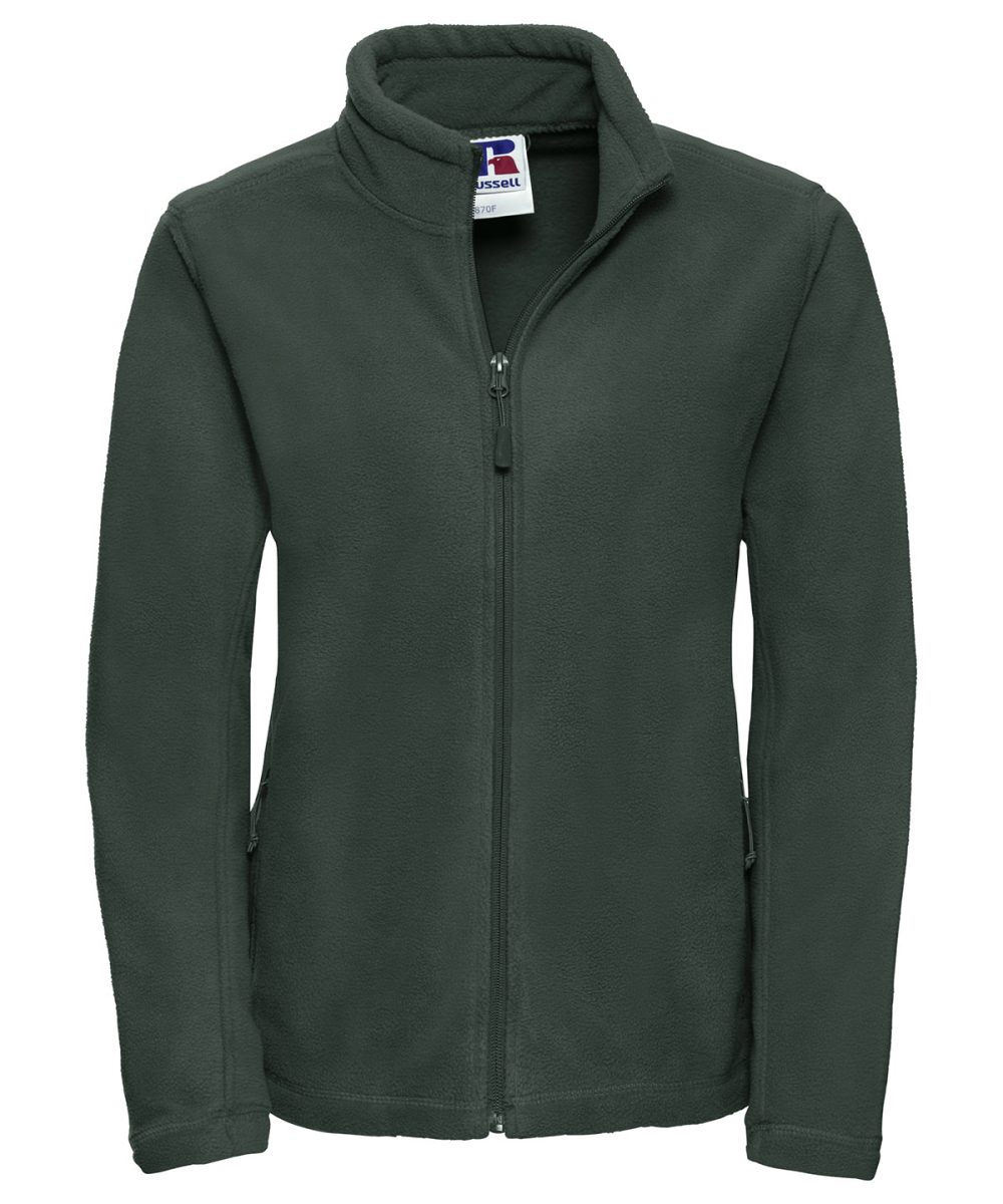 Bottle Green Women's full-zip outdoor fleece