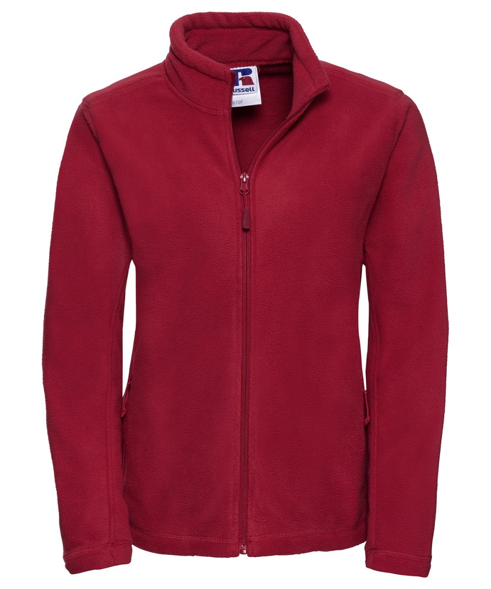 Classic Red Women's full-zip outdoor fleece