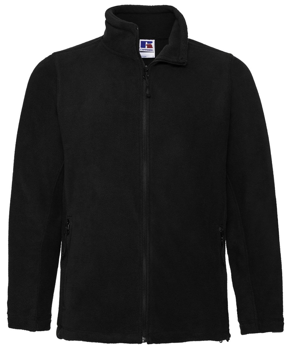 Black Full-zip outdoor fleece