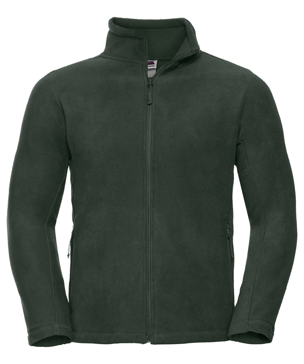 Bottle Green Full-zip outdoor fleece