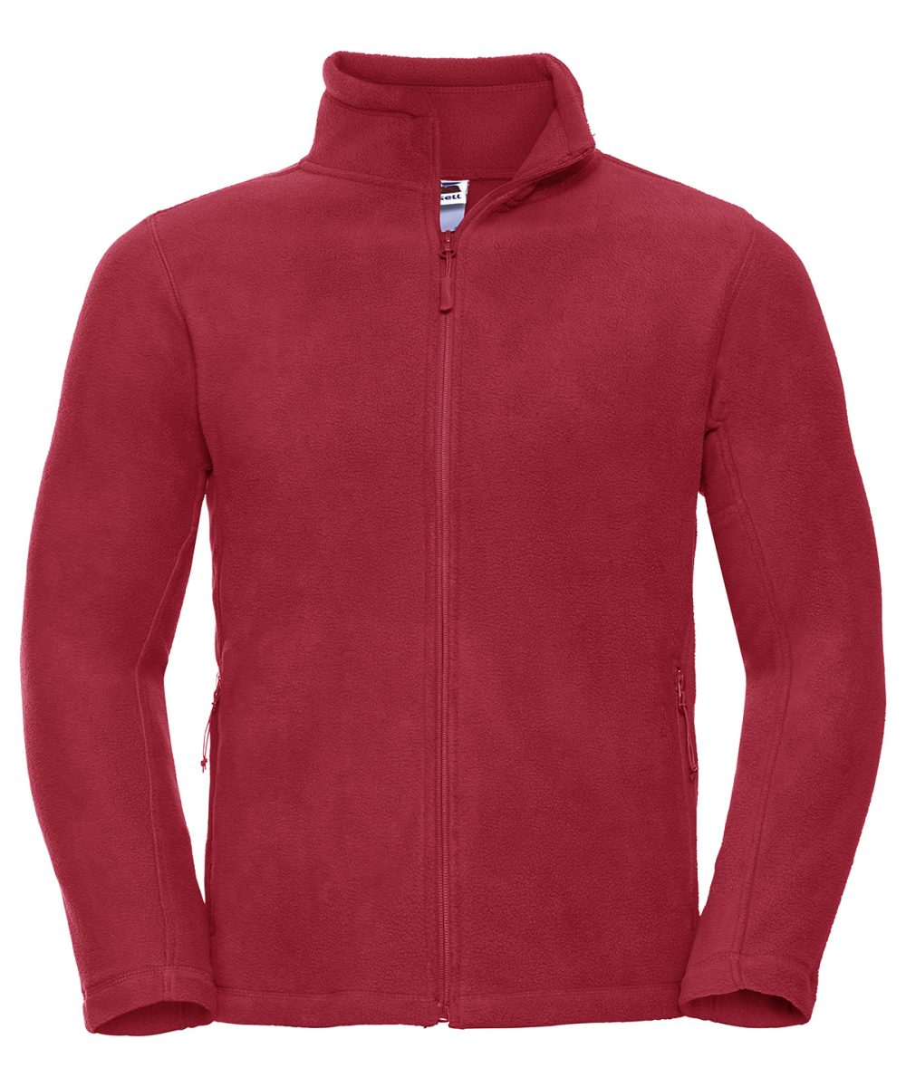 Classic Red Full-zip outdoor fleece