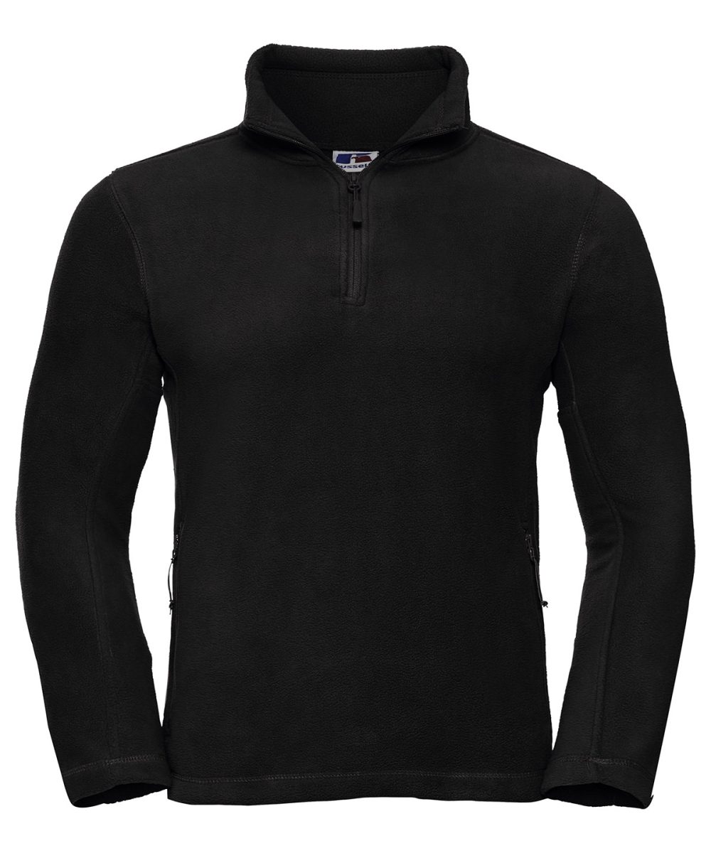 Black ¼-zip outdoor fleece