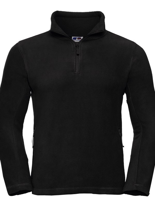 Black ¼-zip outdoor fleece