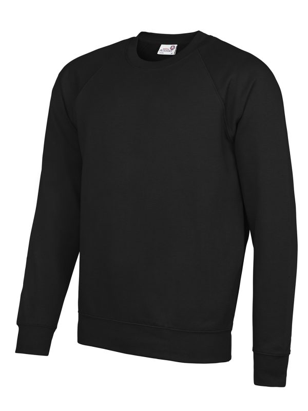 Academy Black Senior Academy raglan sweatshirt