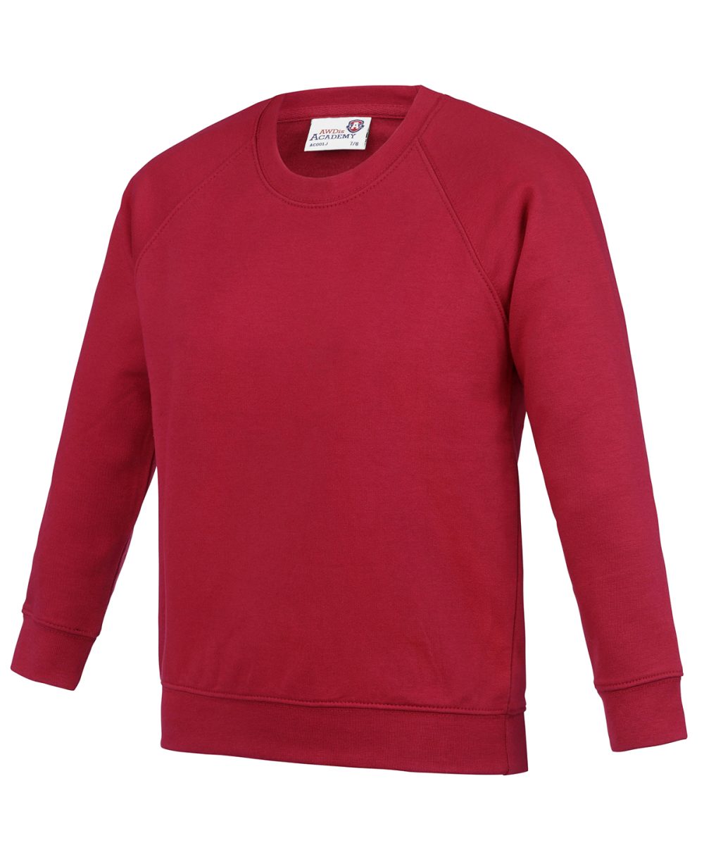 Academy Red Kids Academy raglan sweatshirt