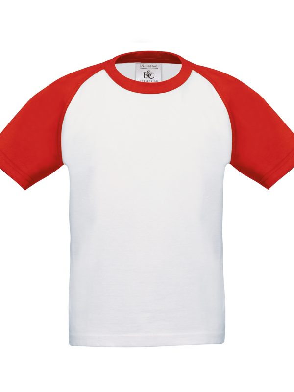 White/Red B&C Baseball /kids