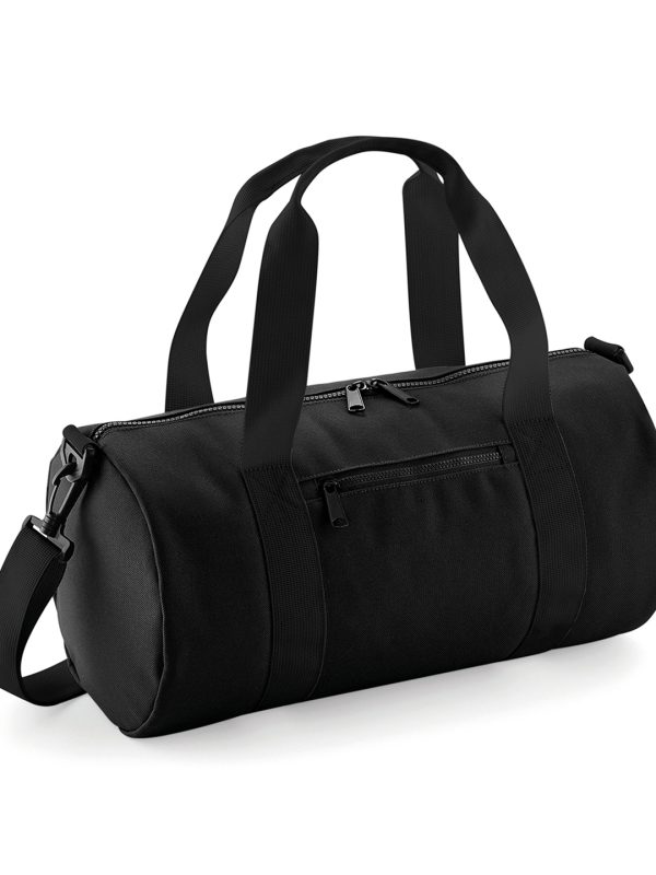 Black/Black Mini barrel bag