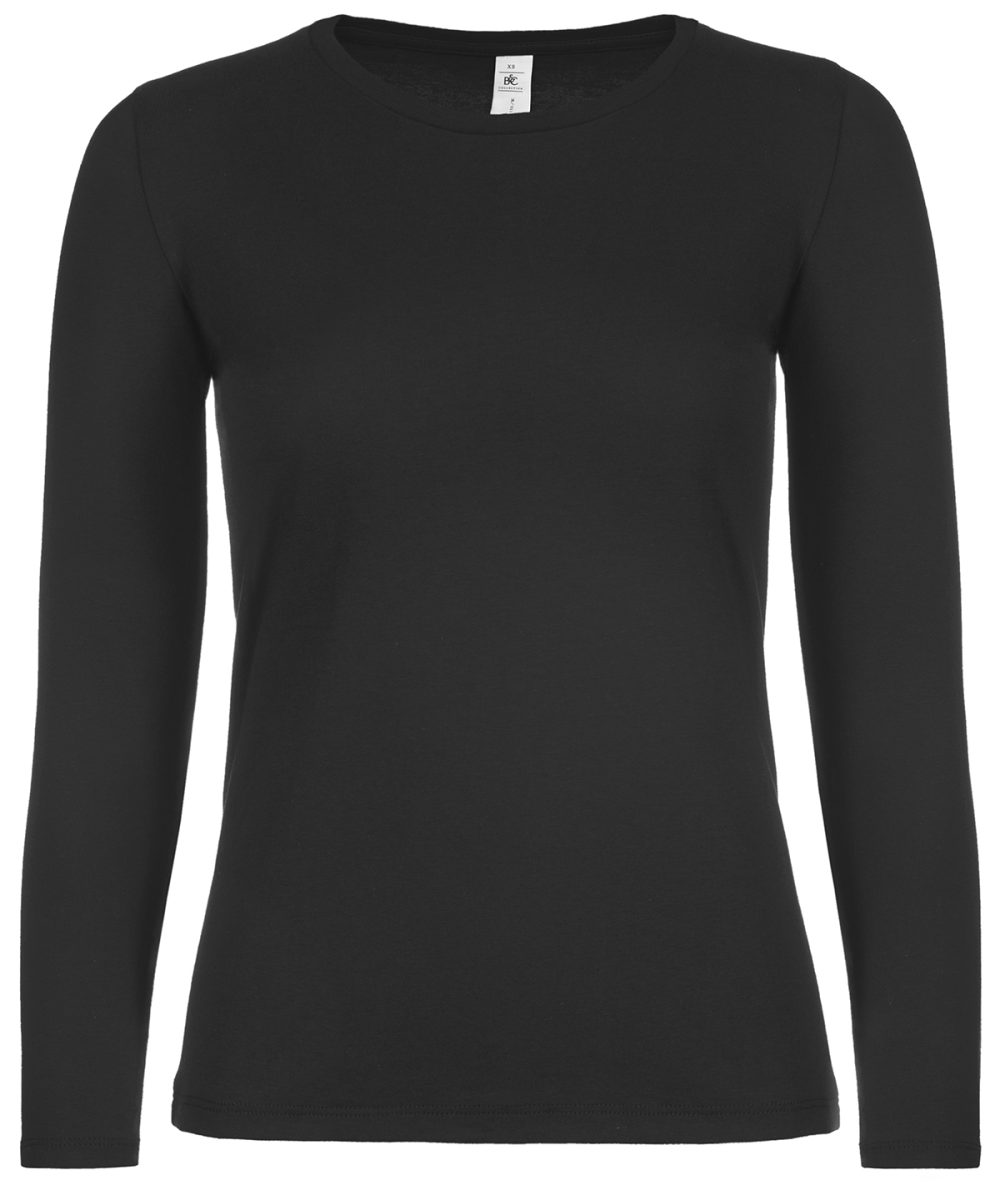 Black* B&C #E150 long sleeve /women