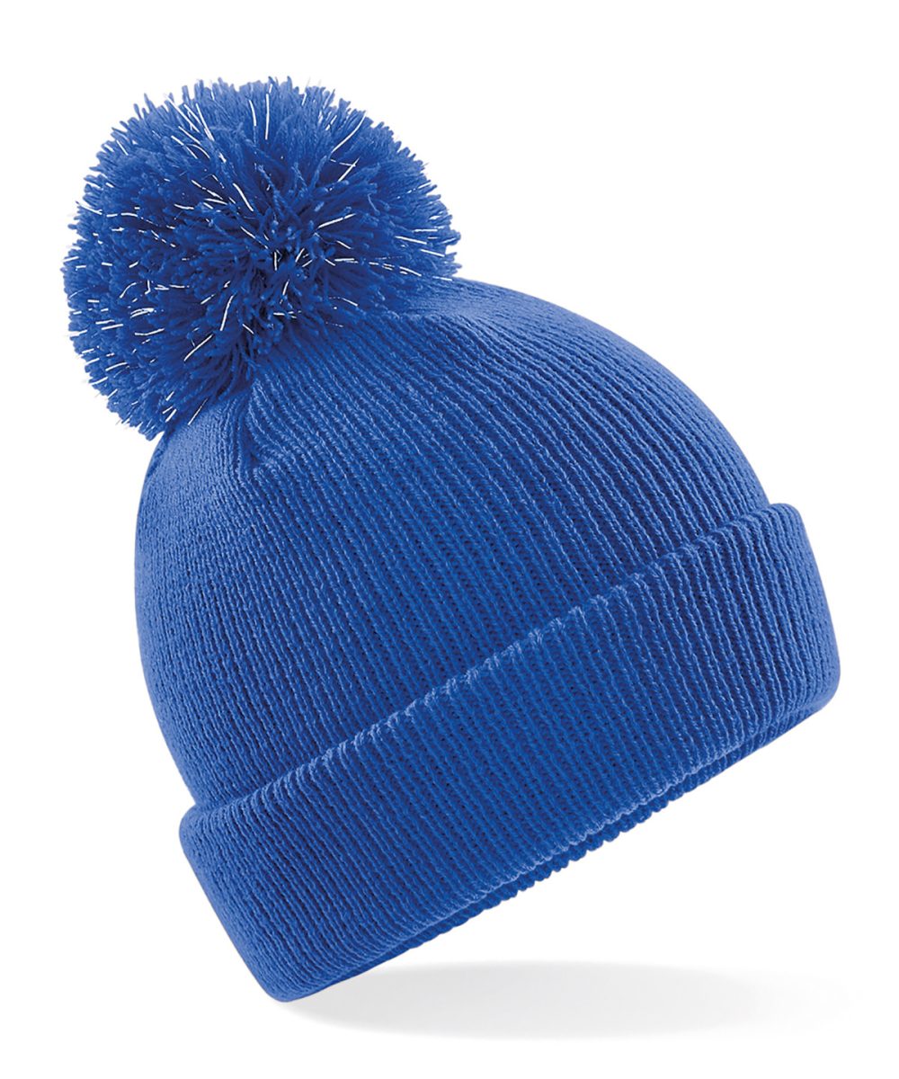 Bright Royal Junior reflective bobble beanie