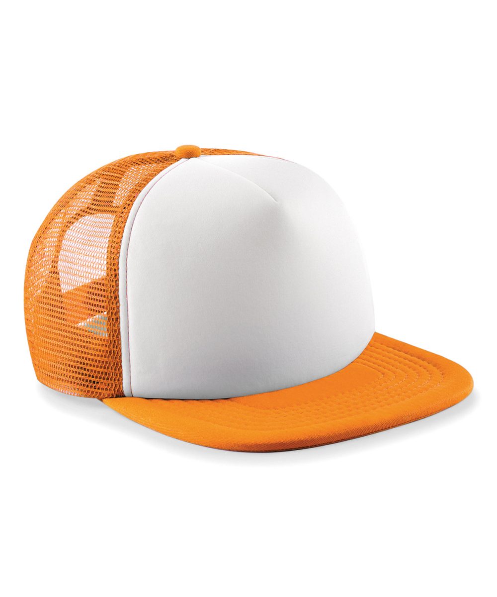 Orange/White Junior vintage snapback trucker