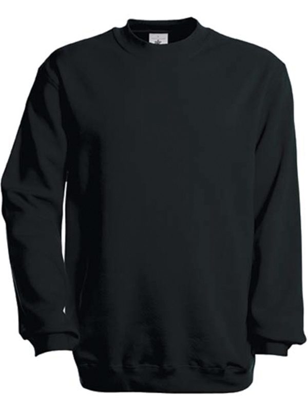 Black* B&C Set-in sweatshirt