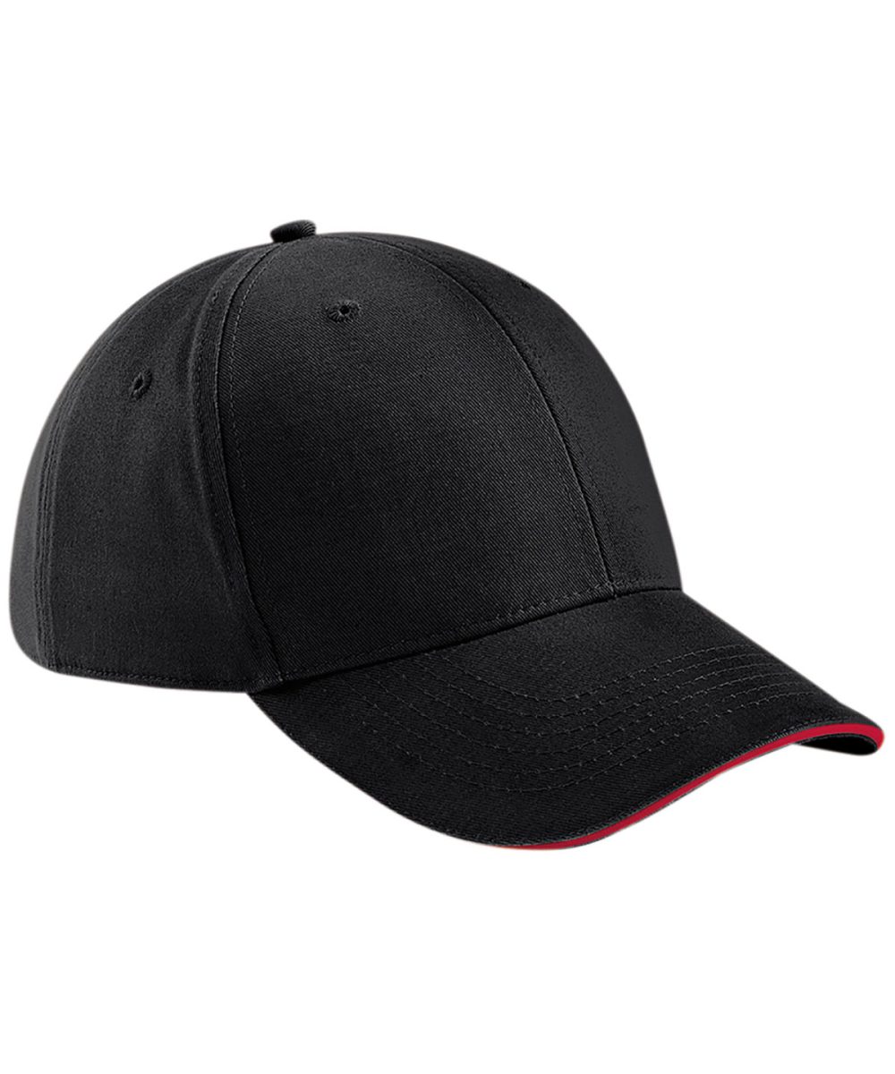 Black/Classic Red Athleisure 6-panel cap