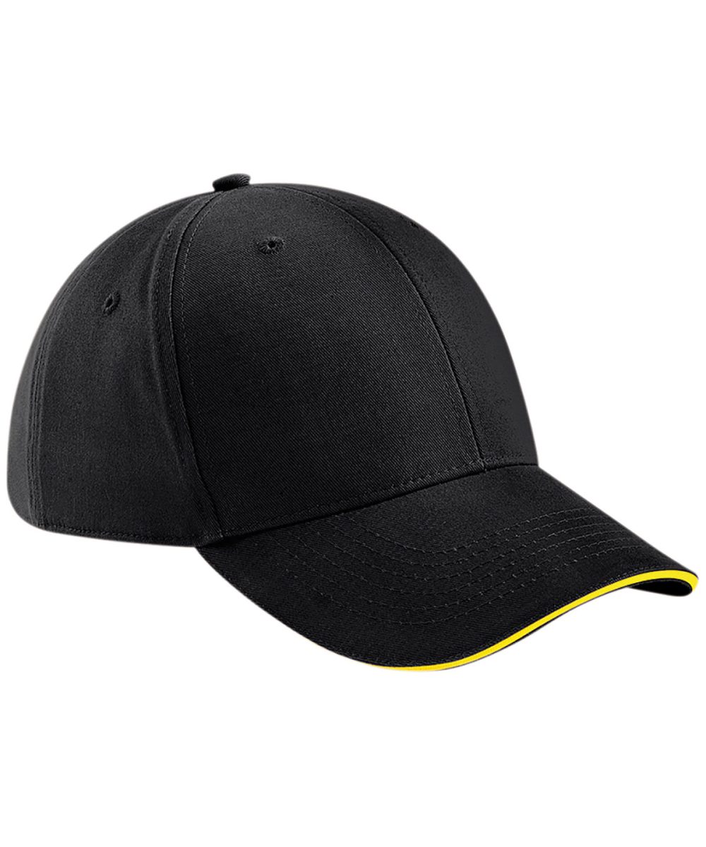 Black/Yellow Athleisure 6-panel cap