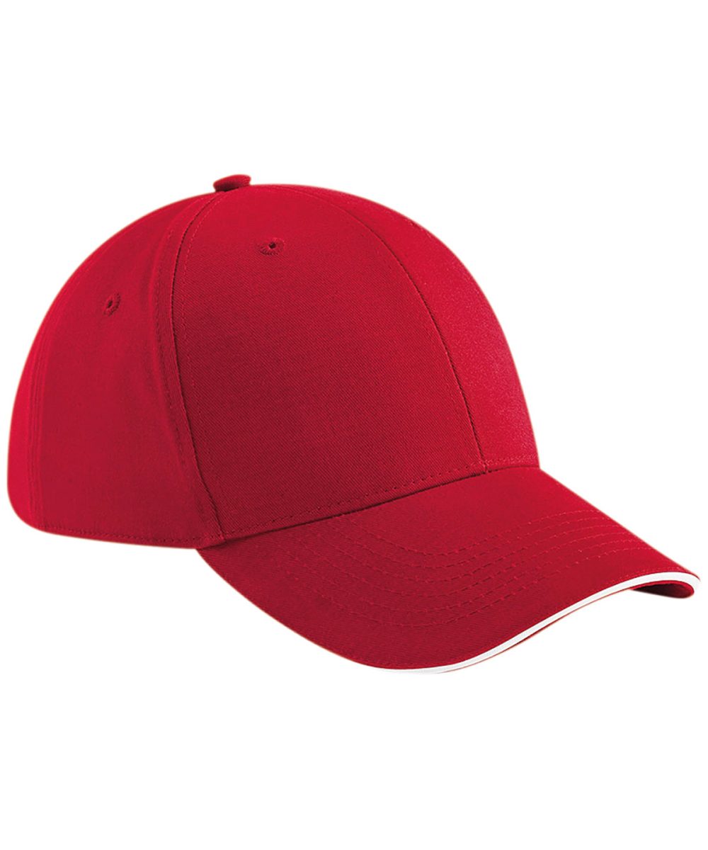 Classic Red/White Athleisure 6-panel cap