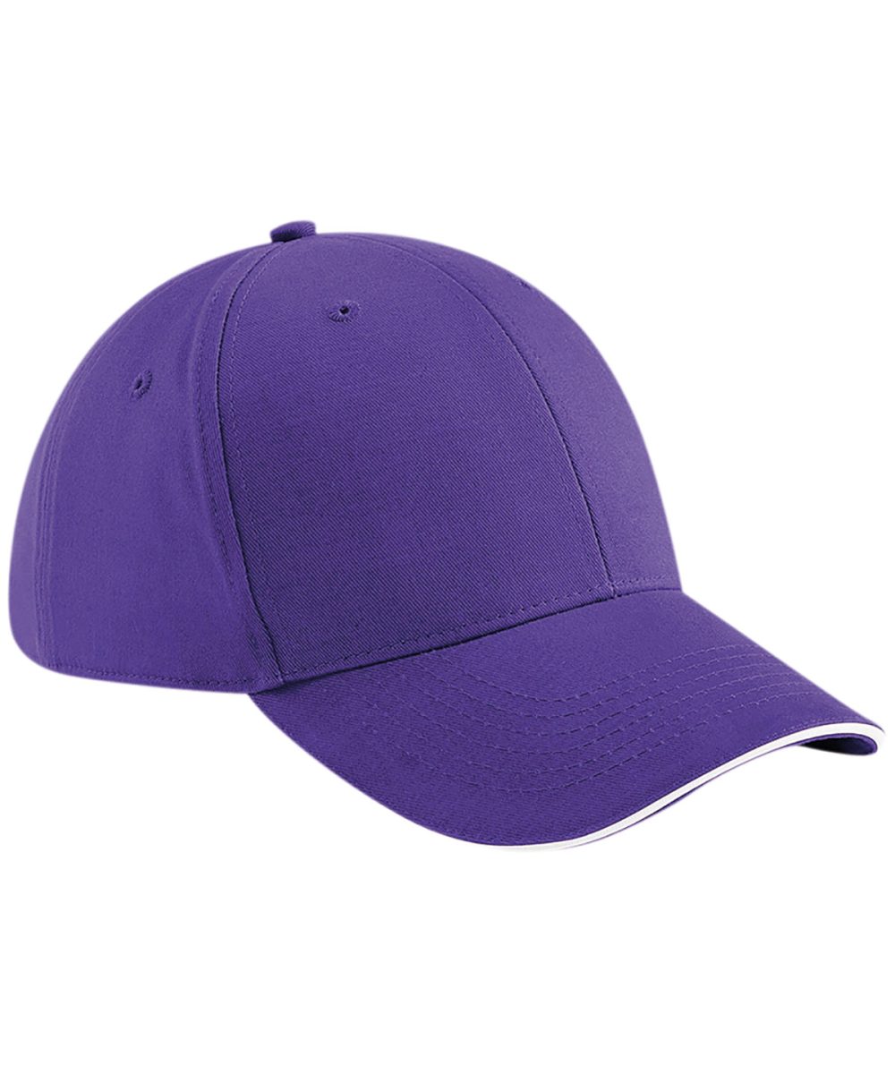 Purple/White Athleisure 6-panel cap