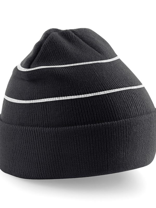 Black Enhanced-viz beanie