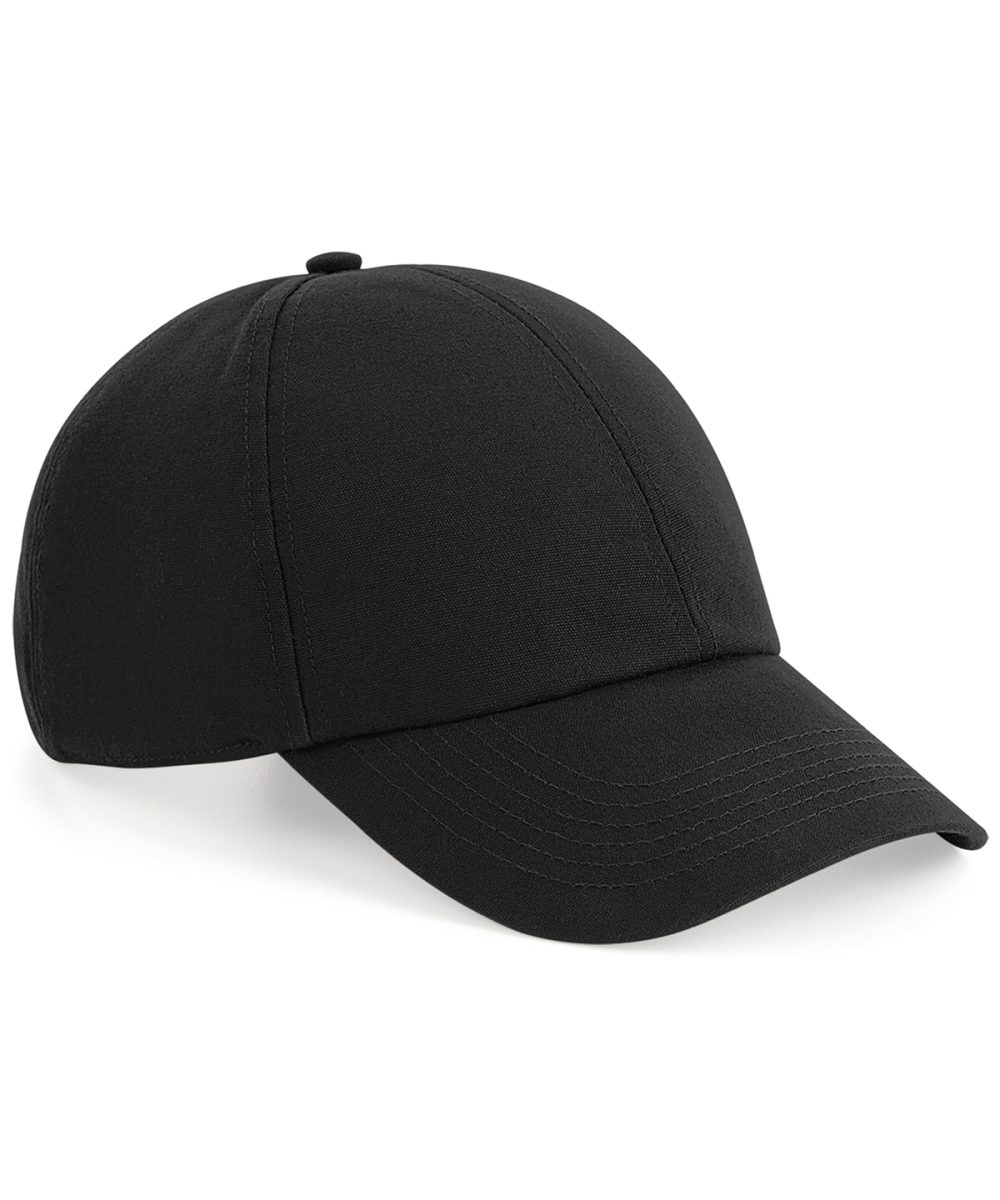 Black Organic cotton 6-panel cap