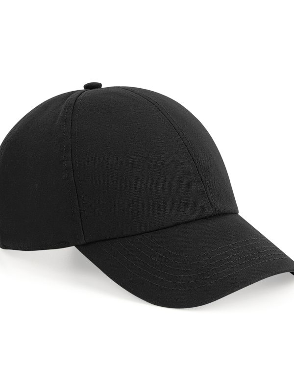 Black Organic cotton 6-panel cap