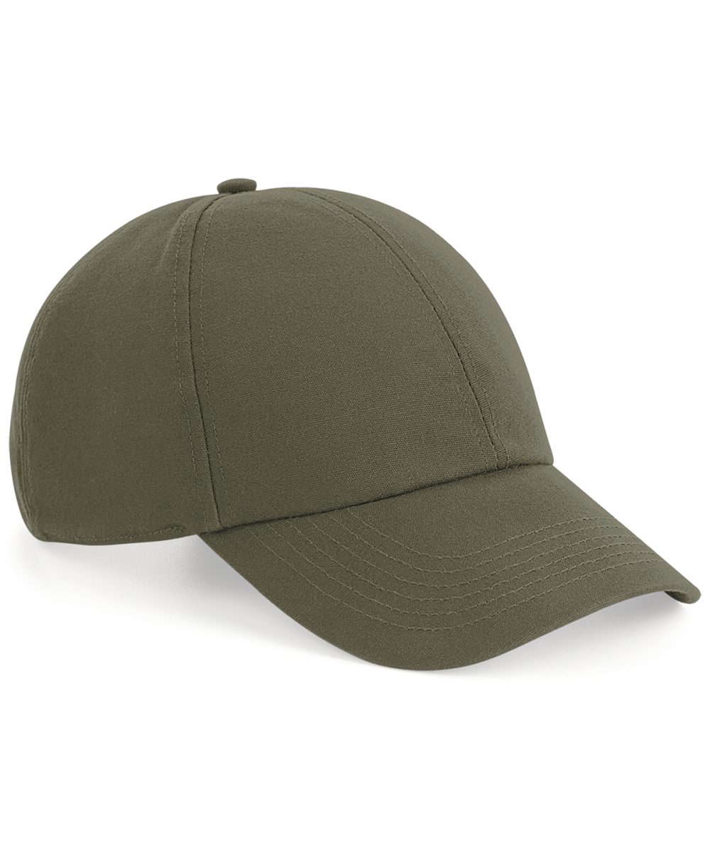 Olive Green Organic cotton 6-panel cap