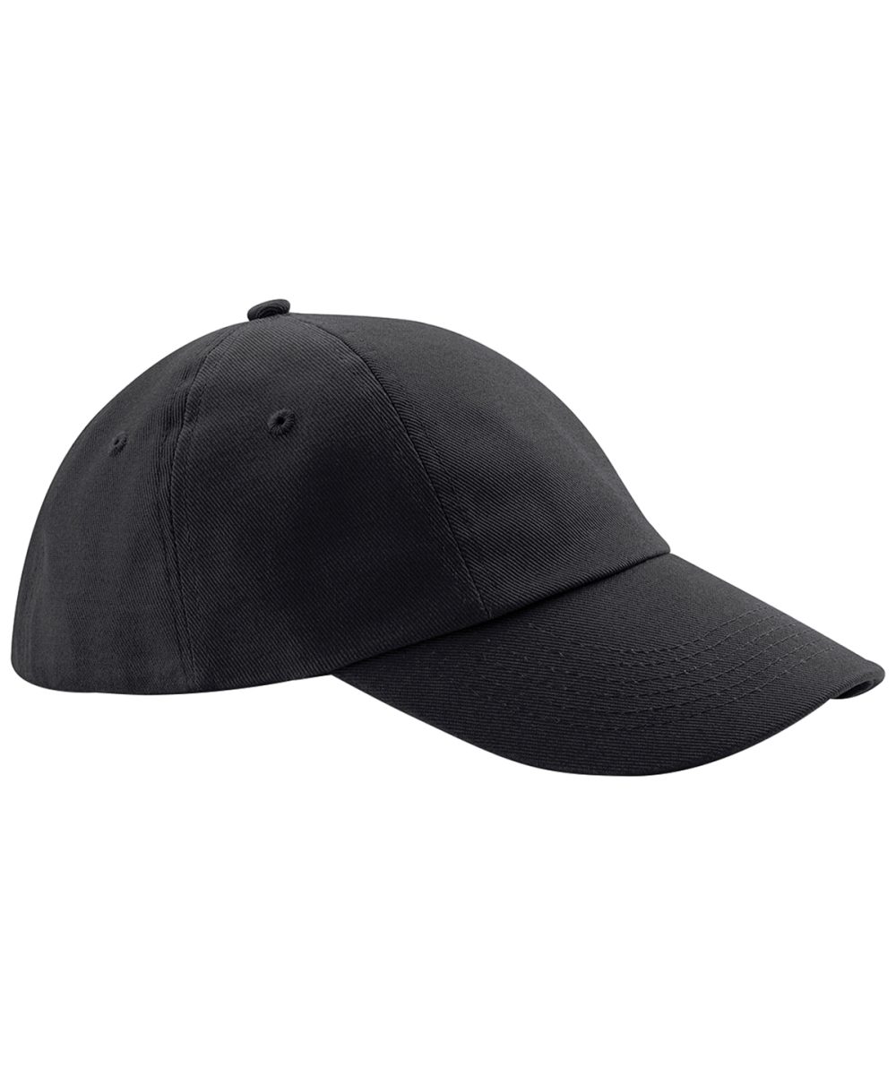 Black Low-profile heavy cotton drill cap