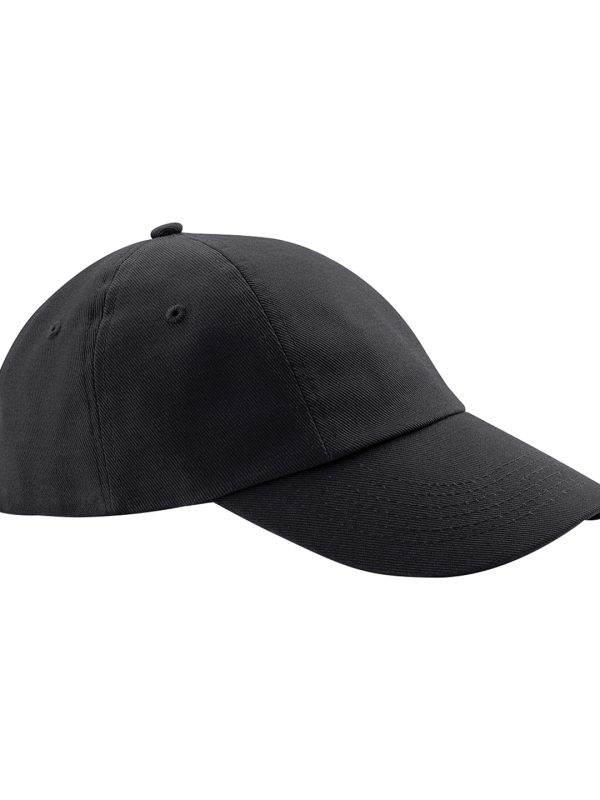 Black Low-profile heavy cotton drill cap