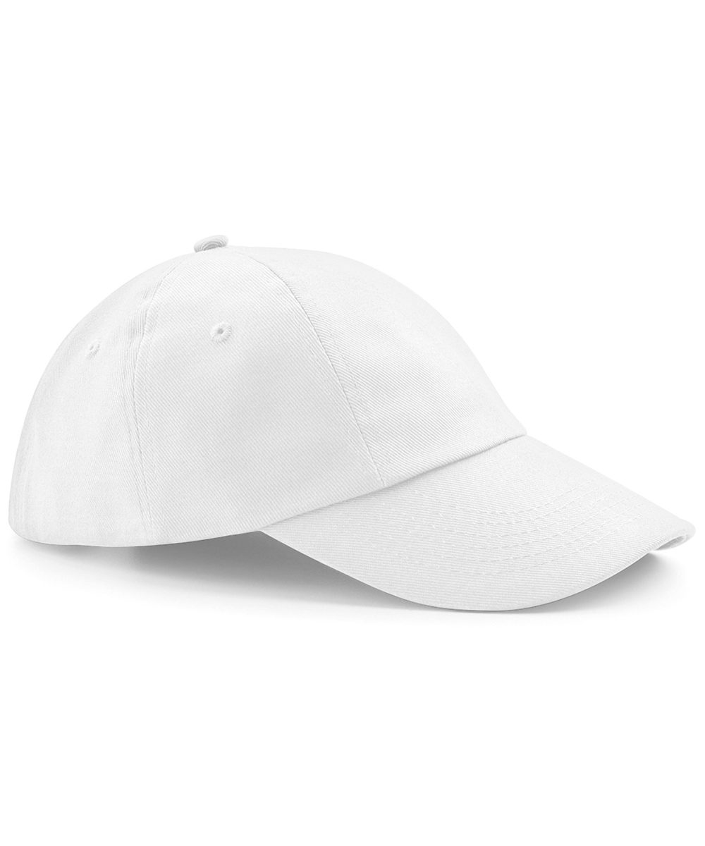 White Low-profile heavy cotton drill cap