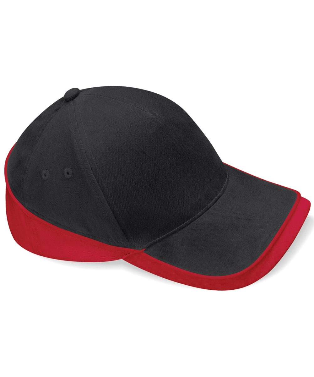 Black/Classic Red Teamwear competition cap