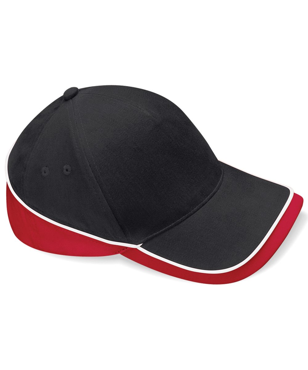 Black/Classic Red/White Teamwear competition cap