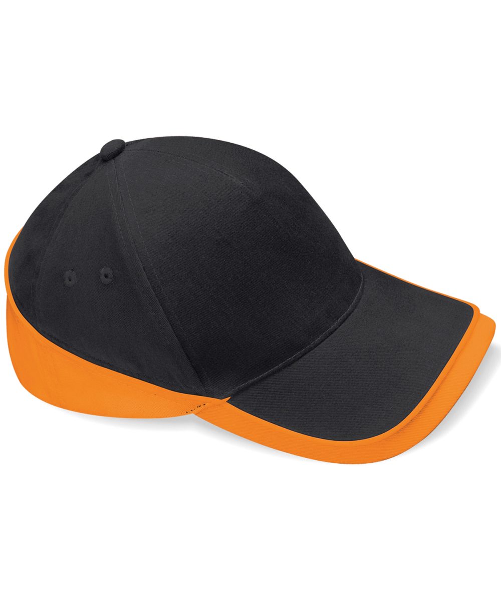 Black/Orange Teamwear competition cap