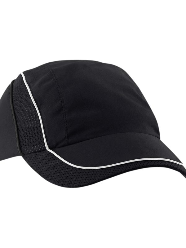 Black Coolmax® flow mesh cap