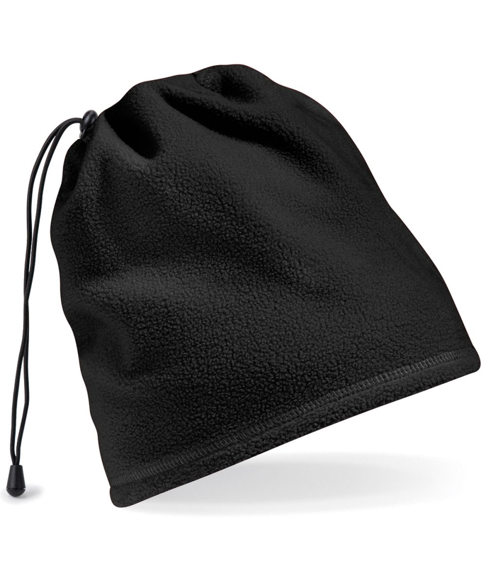 Black Suprafleece® snood/hat combo