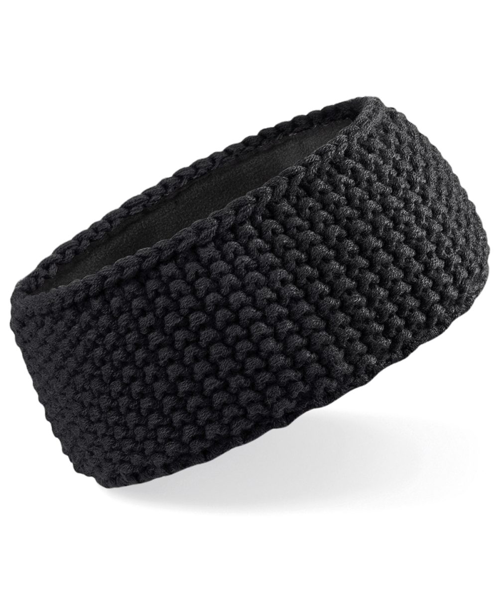 Black Slopeside waffle headband