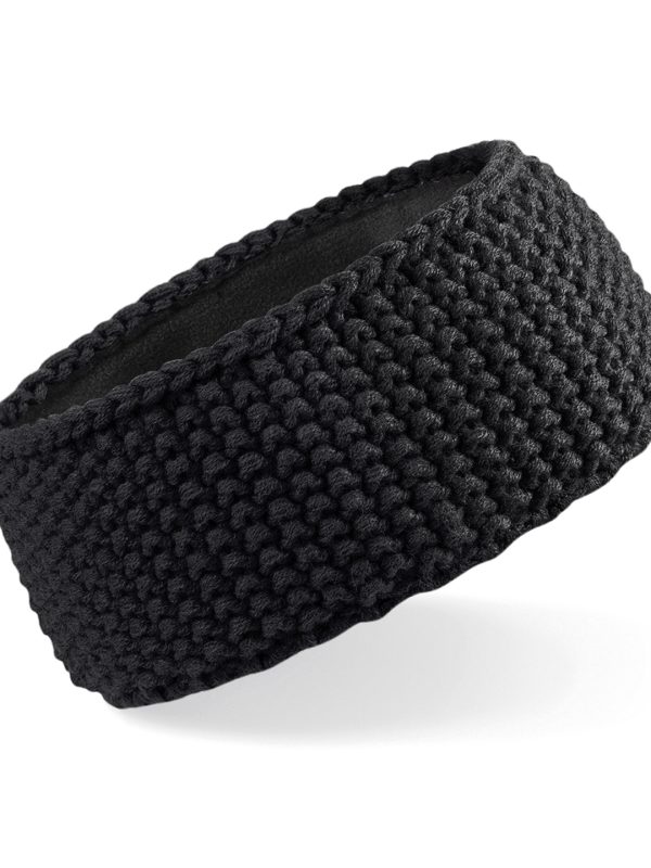 Black Slopeside waffle headband