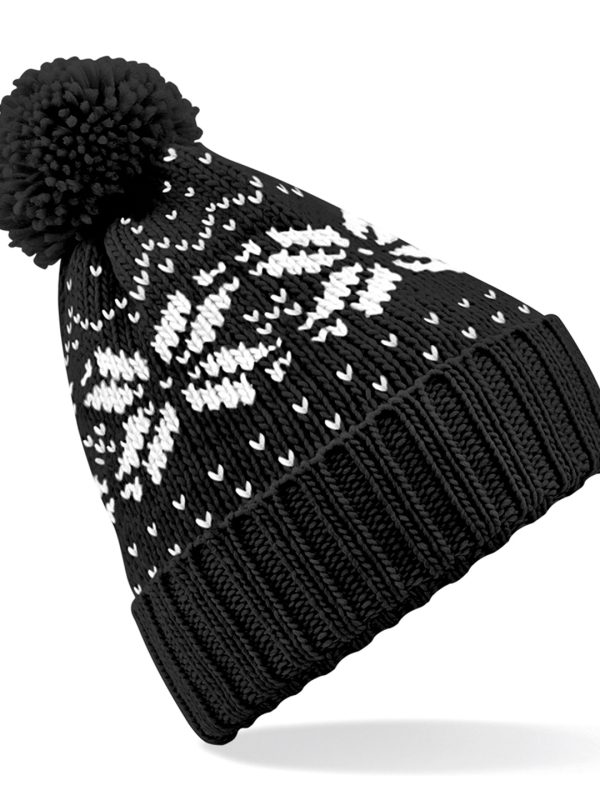 Black/White Fair Isle snowstar® beanie