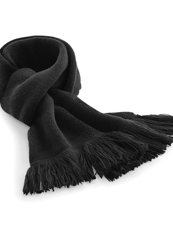 Black Classic knitted scarf