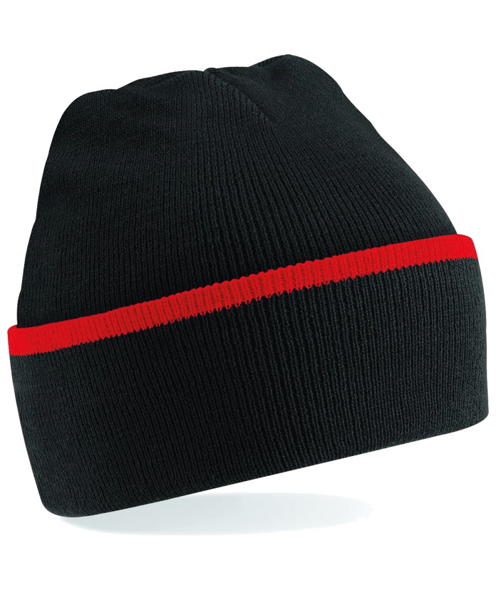 Black/Classic Red Teamwear beanie