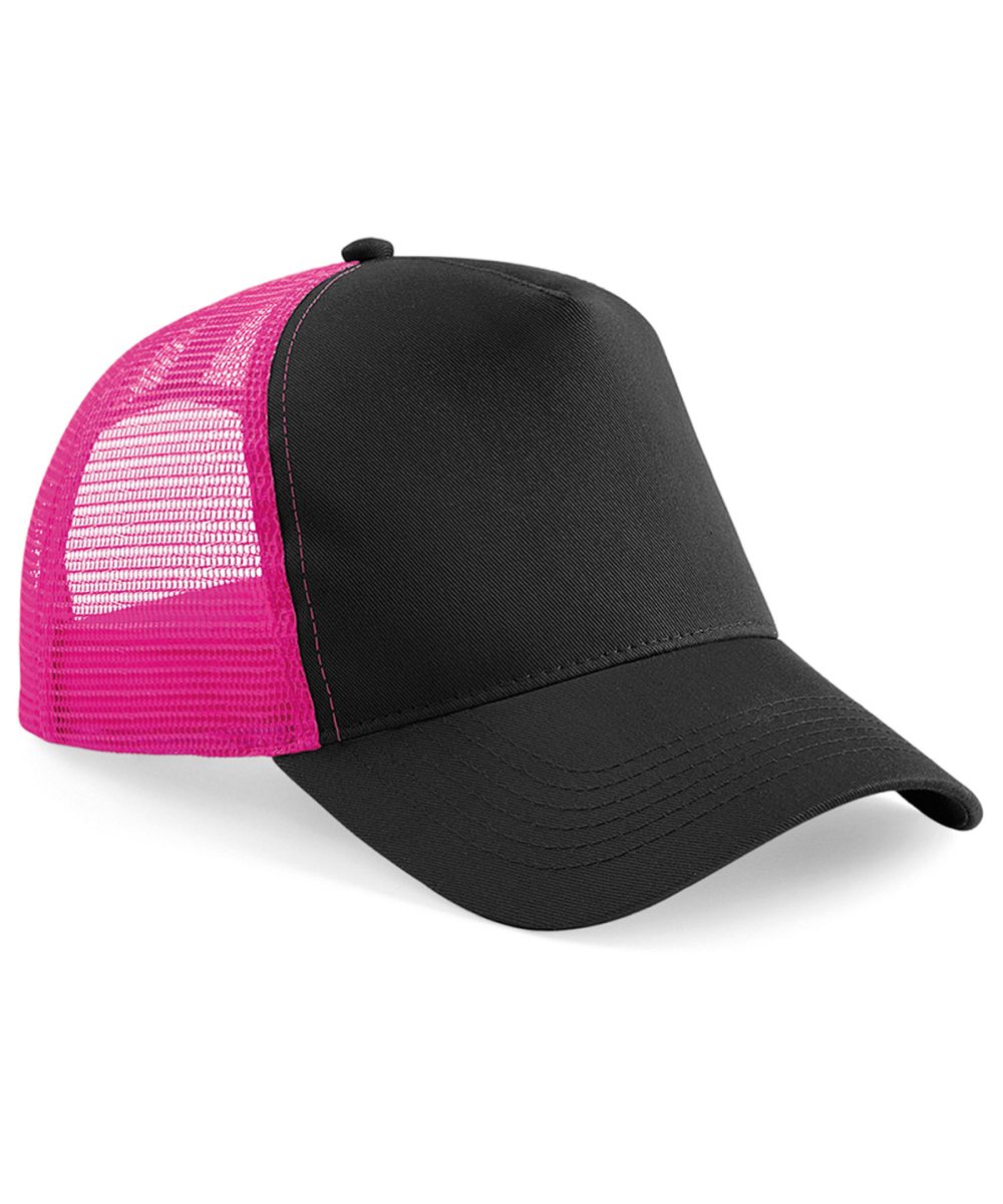 Black/Fuchsia Snapback trucker