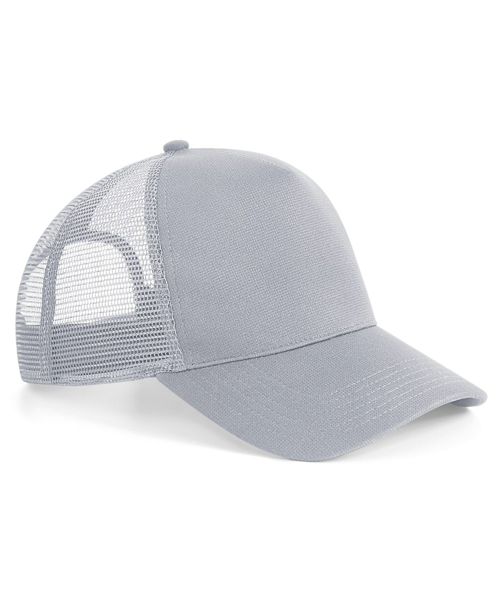 Light Grey Microknit snapback trucker