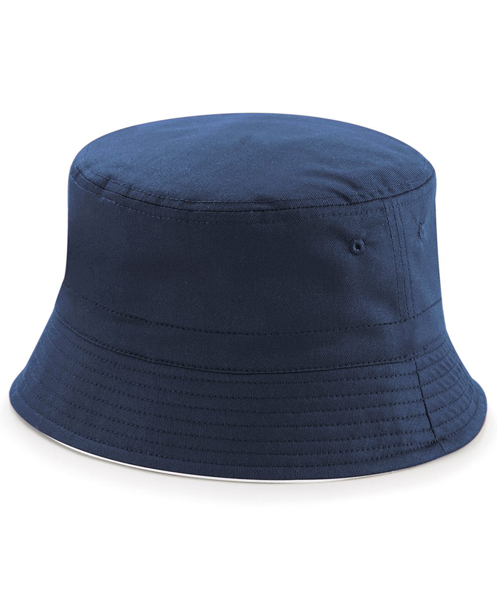 French Navy/White Reversible bucket hat