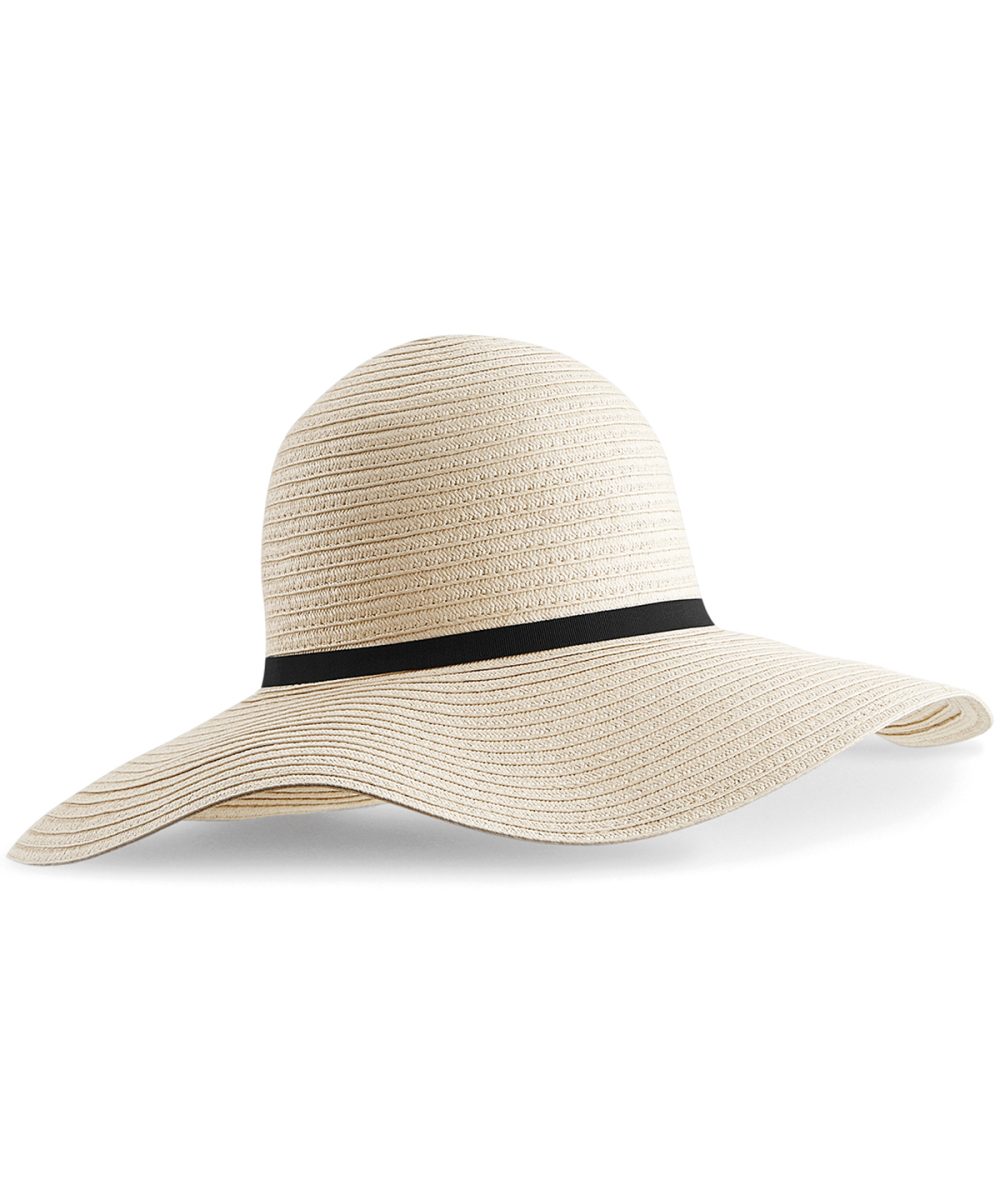 Natural Marbella wide-brimmed sun hat